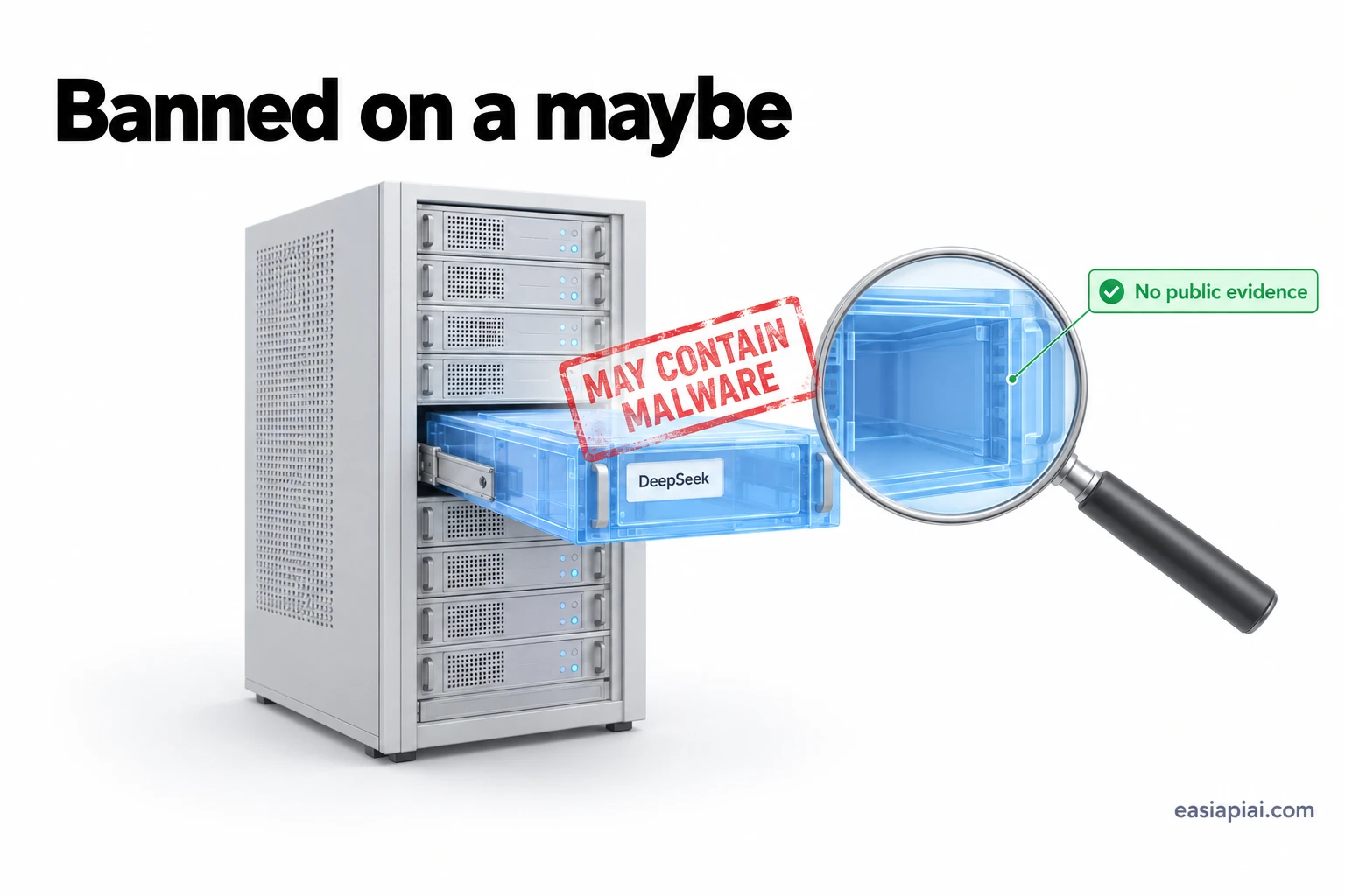 Banned on a maybe: DeepSeek flagged 'may contain malware', with no public evidence